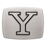 Initial Y Letter Name Tag Monogram Chrome Belt Buckle Buckles