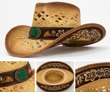 Chapeau de paille été plein air hommes femmes unisexe Western Cowboy chapeaux respirants