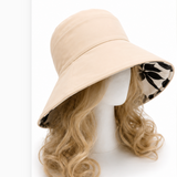 Reversible Sun Hat Wide Brim UV Protection Women's Summer Floral Foldable Bucket Hats
