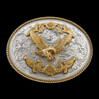 Eagle Belt Buckle American Bald Eagles Gold Plated Western Buckles Belts