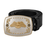 Boucle de ceinture aigle, pygargues à tête blanche, proies, oiseaux, grandes boucles