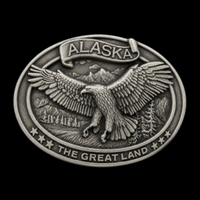 Alaska The Great Land Eagle Belt Buckle Belts Buckles