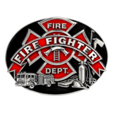 Fire Fighters Firemen Trucks Dept Belt Buckle Boucle De Ceinture