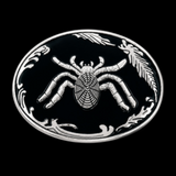 Cruz hebilla de cinturón cruzados cruces rojas telaraña gótica medieval cinturones hebillas