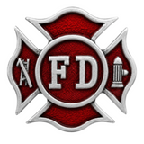 Boucle de ceinture avec signe des pompiers du service d'incendie Fireman FD