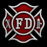 Boucle de ceinture avec signe des pompiers du service d'incendie Fireman FD