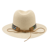 Men's Women's Western Fashion Style Cowboy Cowgirl Straw Hat Longhorn