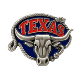 Texas Longhorn Rodeo Western Belt Buckle