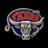 Texas Longhorn Rodeo Western Belt Buckle