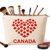 Canada Mapleleaf Large Cosmetic Make Up Travel Purse Organizer Pouch