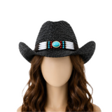 Cowboy Western Rodeo Ranch Concert Straw Vented Summer Hat
