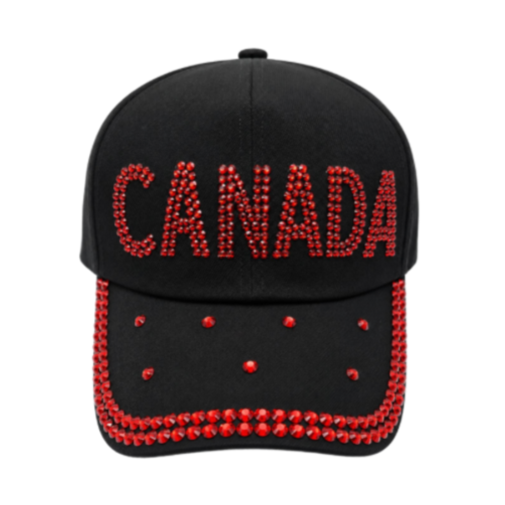 Hat Canada Canadian Rhinestone Women's Baseball Ball Caps