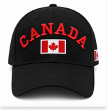 Canada Flag Soccer Baseball Hat Cap Red Mapleleaf Hats