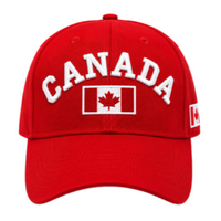 Canada Flag Soccer Baseball Hat Cap Red Mapleleaf Hats