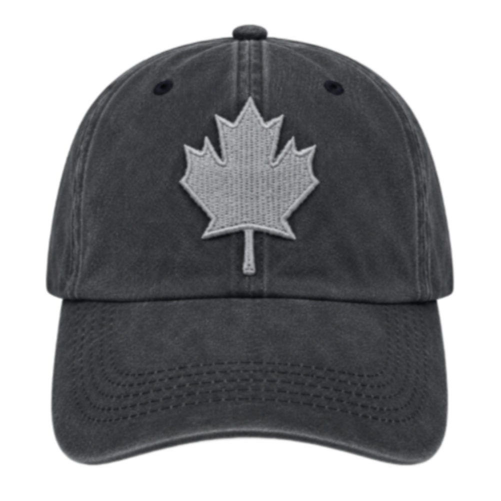Canada Canadian Embroidered Maple Leaf Baseball Grey Caps Hat