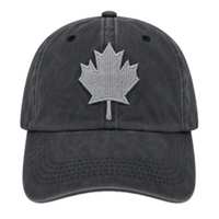 Canada Canadian Embroidered Maple Leaf Baseball Grey Caps Hat