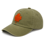 Gorra de béisbol con hoja de arce bordada de Canadá