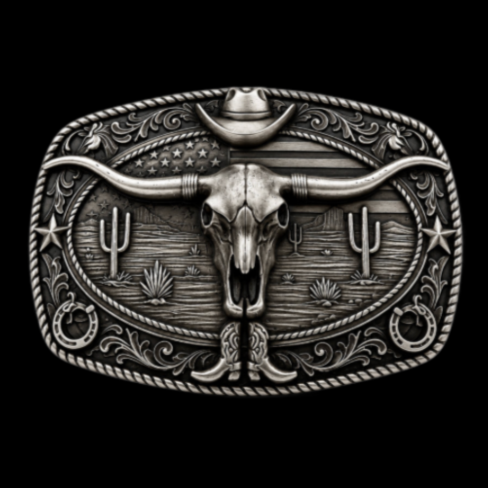 New Cool Cow Steer Texas Longhorns Western Belt Buckles Boucle de Ceinture