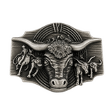 Longhorn Cow Rancher Cowboy Cowgirl Western Belt Buckle Buckles Boucle Ceinture