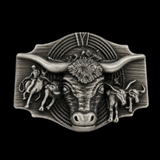 Longhorn Cow Rancher Cowboy Cowgirl Western Belt Buckle Buckles Boucle Ceinture