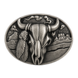 Longhorn Belt Buckle Cow Steer Longhorns Western Belts & Buckles Boucle Ceinture