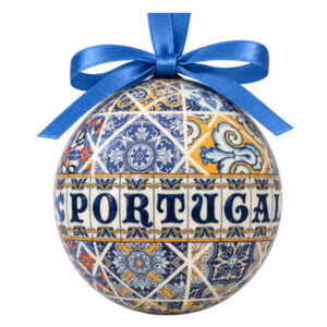 Traditional Portugal Tiles Themed Christmas Double Sided Ornament