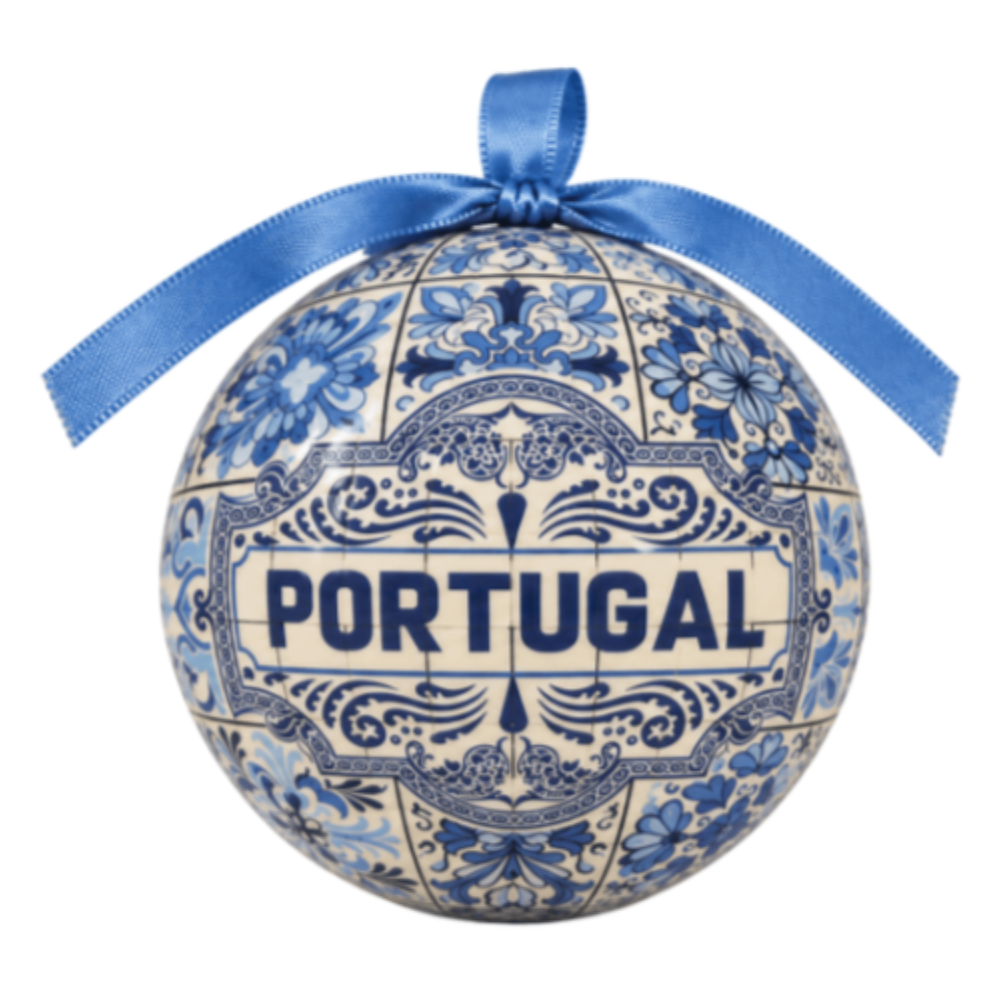 Traditional Portugal Tiles Themed Christmas Double Sided Ornament