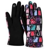 Women Winter Warm Fashion Gloves With Cats