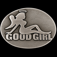 Belt Buckle Good Girls Halo Angel Wings Girly Pop Culture