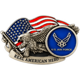 Belt Buckle Eagle US Air Force American Hero Flag Buckles