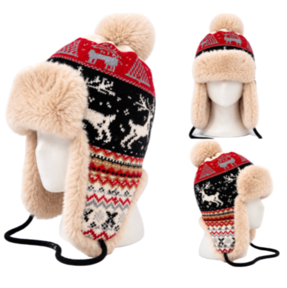 Gorros De Invierno Para Esquí Trooper De Piel Sintética De Moda Must Have Season Negro