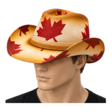 Canada Flag Mapleleaf Unisex Cowboy Cowgirl Western Summer Hat