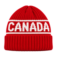 Canada Flag Canadian Maple Leaf Red Ski Hat Tuque Beanie Chapeau