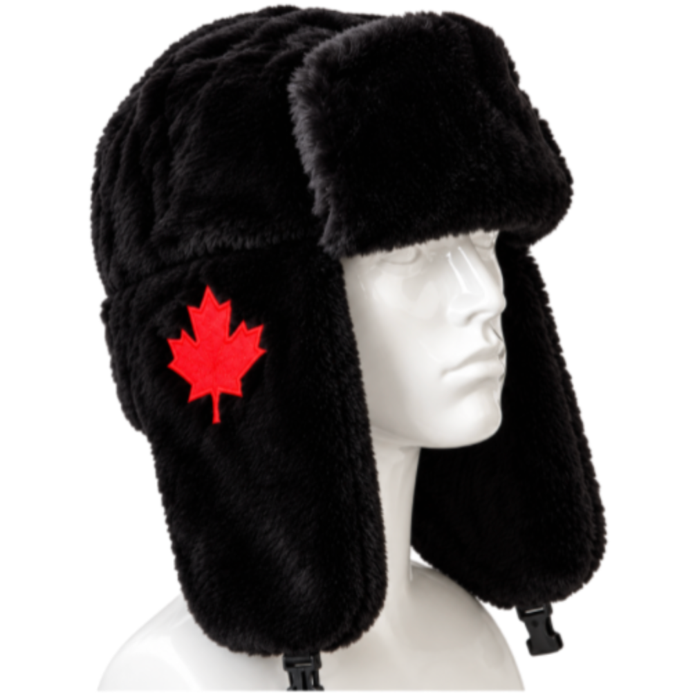 Chapeaux de trappeur en fausse fourrure pour femmes, Mapleleaf blanc, bombardier russe Trooper, rabat d'oreille en fourrure