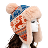 Unisexe hiver mode aviateur Trooper oreillette chaud russe Ski chapeaux fourrure
