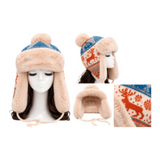 Unisexe hiver mode aviateur Trooper oreillette chaud russe Ski chapeaux fourrure
