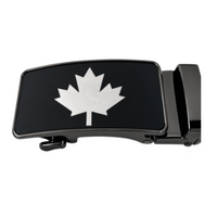 Hebilla de cinturón con bandera de Canadá, hebillas autoblocantes en blanco y negro