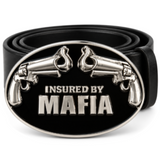 Boucle de ceinture assurée par la mafia du crime organisé Gun Ceinture et boucles de fête amusantes de la mafia