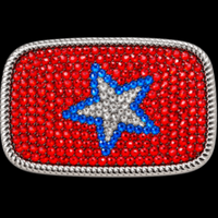 Belt Buckle Rhinestone Star Disco Fashion Buckles