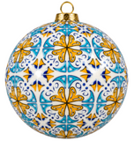Traditional Portugal Lisboa Tiles Themed Christmas Double Sided Ornament
