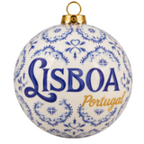 Traditional Portugal Portuguese Tiles Themed Christmas Double Sided Ornament