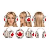 Mapleleaf Faux Fur Ear Warmers Earmuffs Big Winter Outdoor Ear Warm