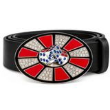 Men Women's Metal Belt Buckle Lucky Dice Casino Bling Las Vegas Craps Buckles