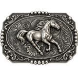Horse Floral Belt Buckle Cowboy Cowgirl Western Buckles