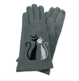 Women Winter Warm Fashion Gloves With Cats