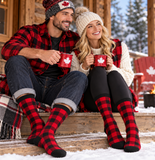 Canadian Lumberjack Buffalo Plaid Winter Socks - Unisex Fashion Style