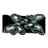 Women's Fashion Butterfly Belt Buckle Elastic Waistband Decorative Belts