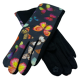 Women's Winter Warm Fashion Gloves With Butterflies Butterfly