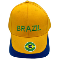 Brazil Brasil World Cup Soccer Player Baseball Hat Cap Chapeau Casquette Pays