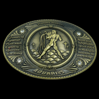 Belt Buckle Aquarius Horoscope Zodiac Signs Buckles Belts